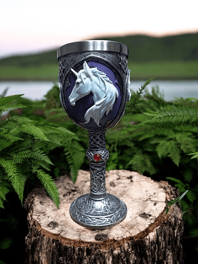 Copa Unicornio Medieval - Cáliz 18 cm 