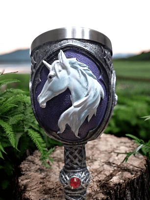 Copa Unicornio Medieval - Cáliz 18 cm 