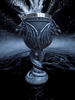 Copa Dragón Doble - Cáliz 19 cm 