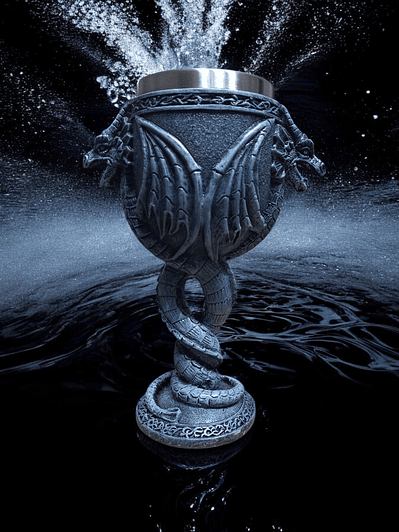 Copa Dragón Doble - Cáliz 19 cm 