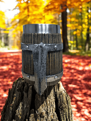 Jarra Vikinga 450cc  Viejo Roble - shopero Mug 15cm