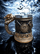 Jarra Vikinga 450cc  Roble y Dorado - shopero Mug 13cm - Miniatura 3