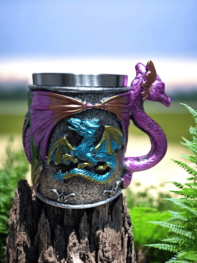 Jarra Vikinga 400cc  Dragones Vibrantes - shopero Mug