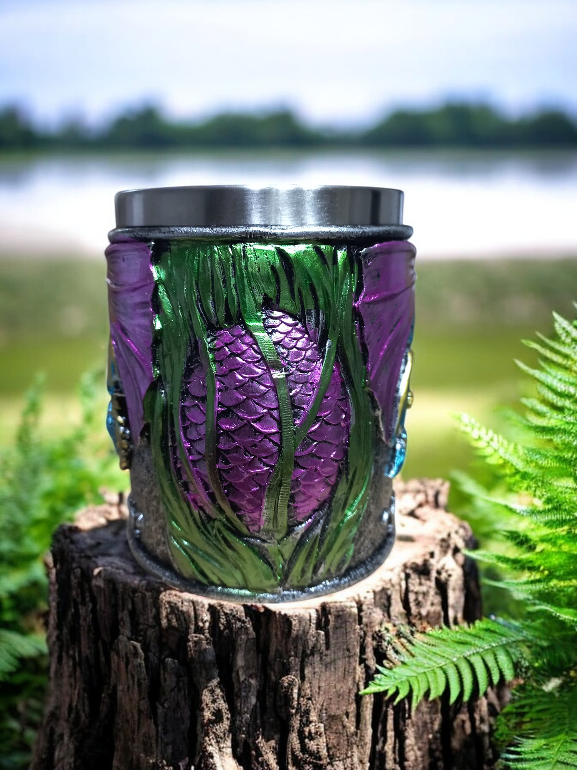 Jarra Vikinga 400cc  Dragones Vibrantes - shopero Mug 2