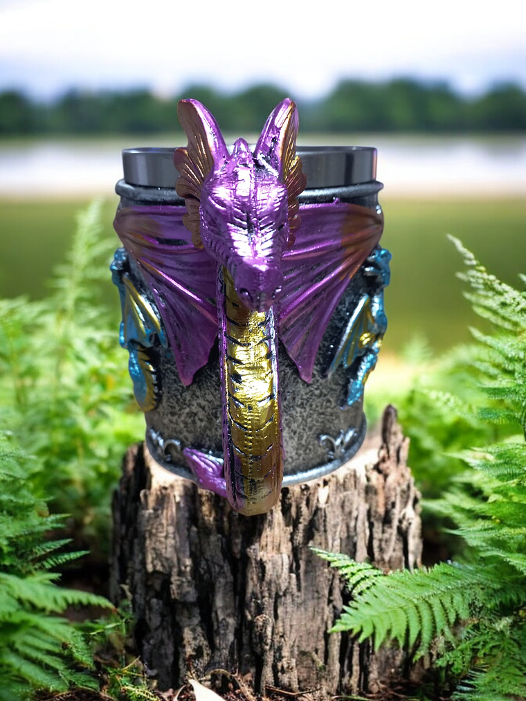 Jarra Vikinga 400cc  Dragones Vibrantes - shopero Mug 4