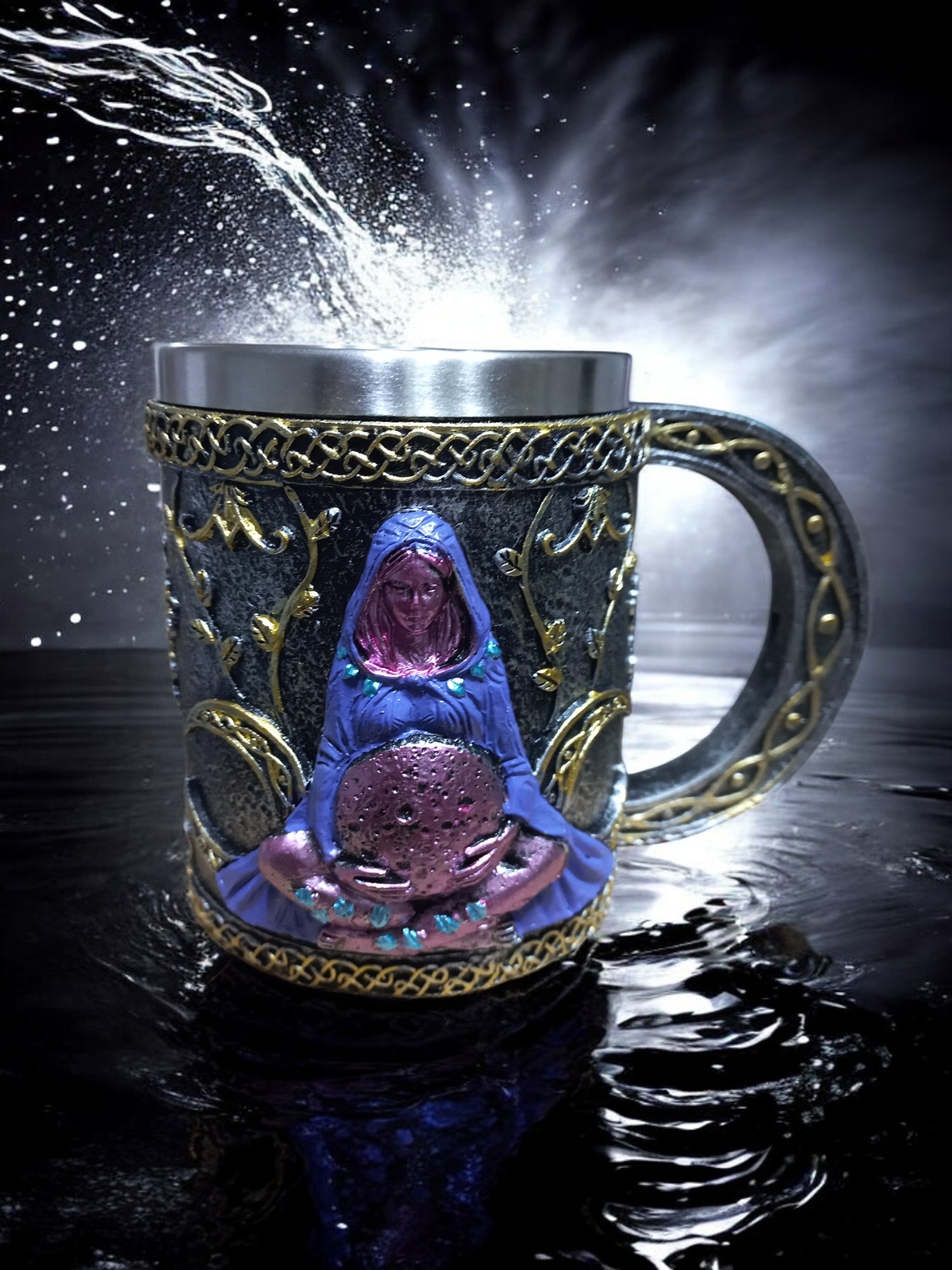 Tazón Supero Mug Vikinga 400cc  Völva de la Luna 1