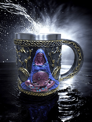 Tazón Supero Mug Vikinga 400cc  Völva de la Luna