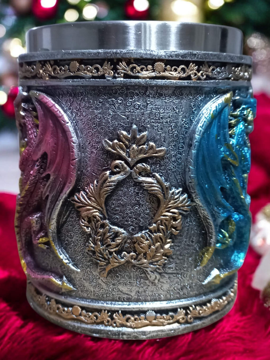 Tazón Shopero Mug Vikingo 400cc  Dos Dragones Medievales 2