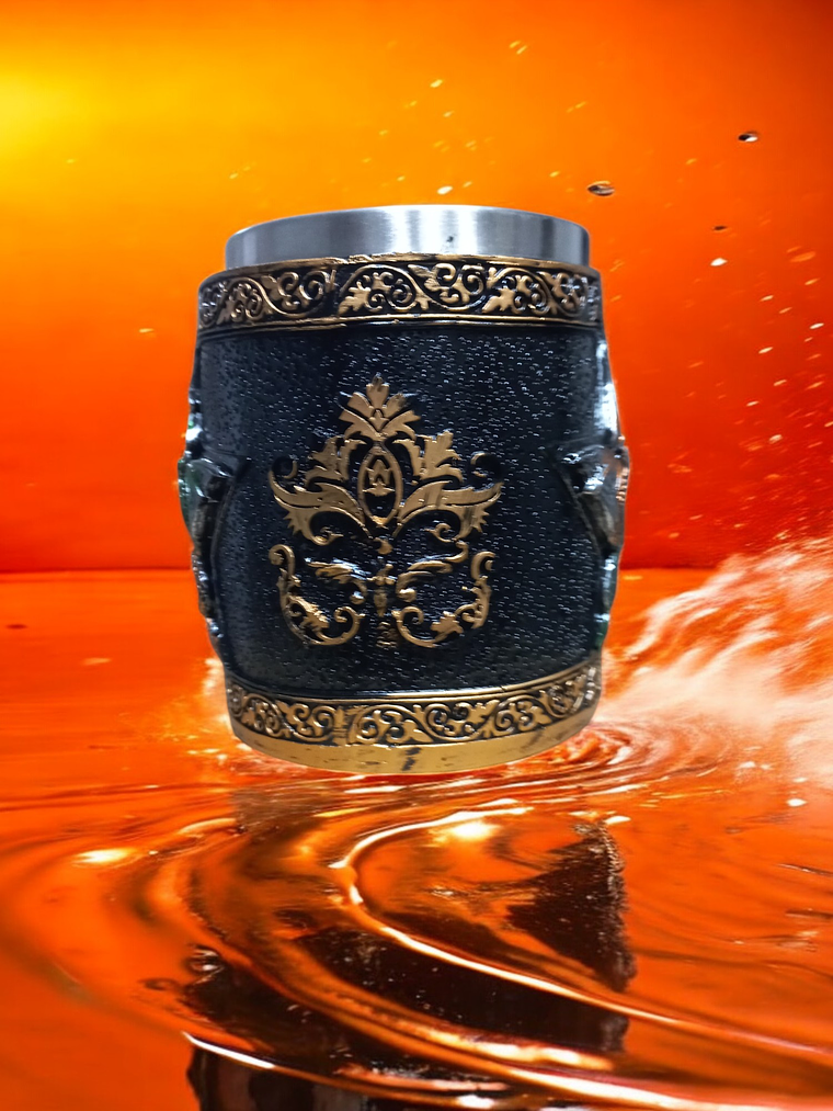 Jarra Vikinga 400cc  Dragón Nórdico - shopero Mug 12 cm 2