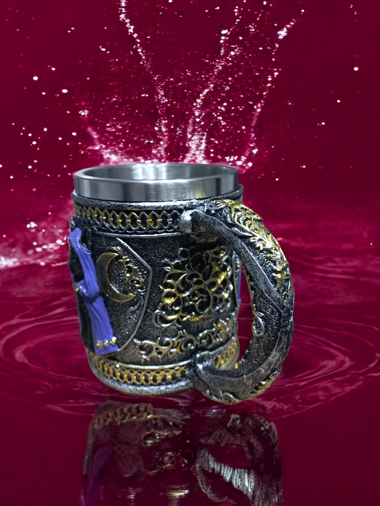 Tazón Mug Shopero Vikingo 400cc  Gato Místico de la Luna 3