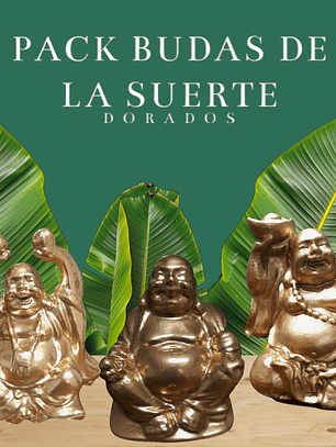 Pack Budas de la suerte 10 cm cada uno
