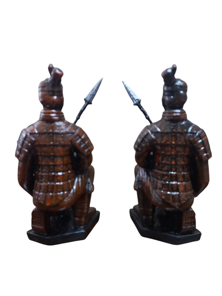  2 x Soldados de terracota arrodillados 15CM cada uno. 3