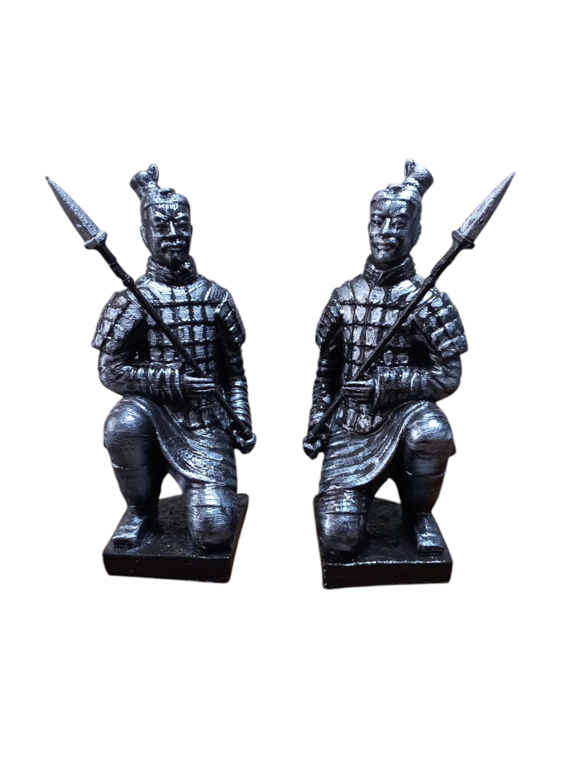  2 x Soldados de terracota arrodillados 15CM cada uno. 4