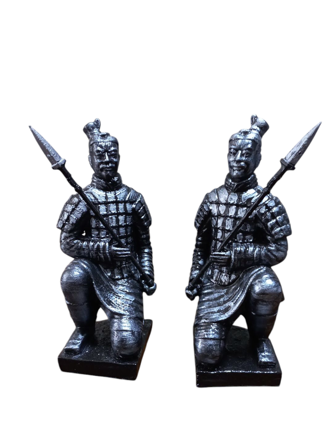  2 x Soldados de terracota arrodillados 15CM cada uno. 5