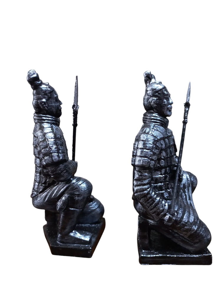  2 x Soldados de terracota arrodillados 15CM cada uno. 6