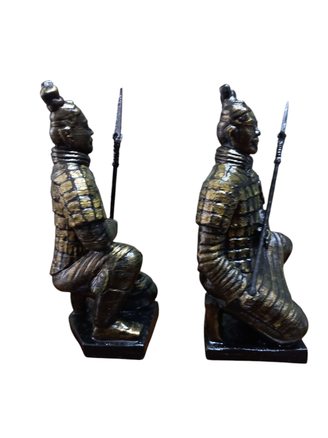  2 x Soldados de terracota arrodillados 15CM cada uno. 10