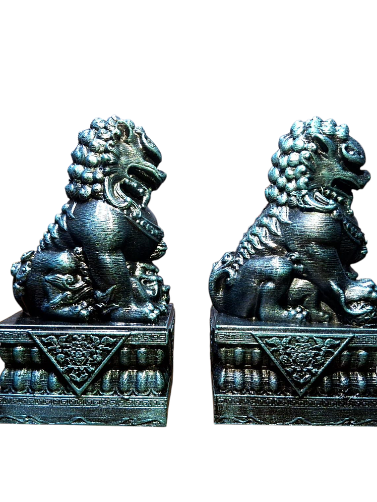 2 Perros Fu o Leones de Buda 9