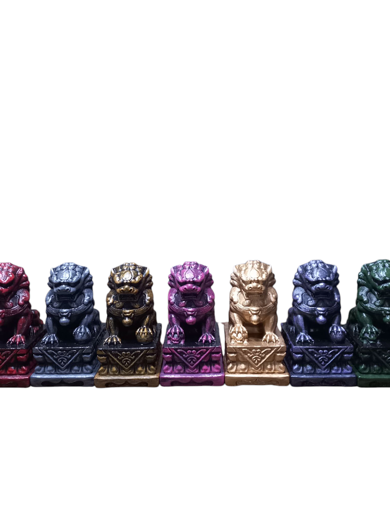 Figuras 2 Perros Fu o Leones De Buda Con Joyero 1