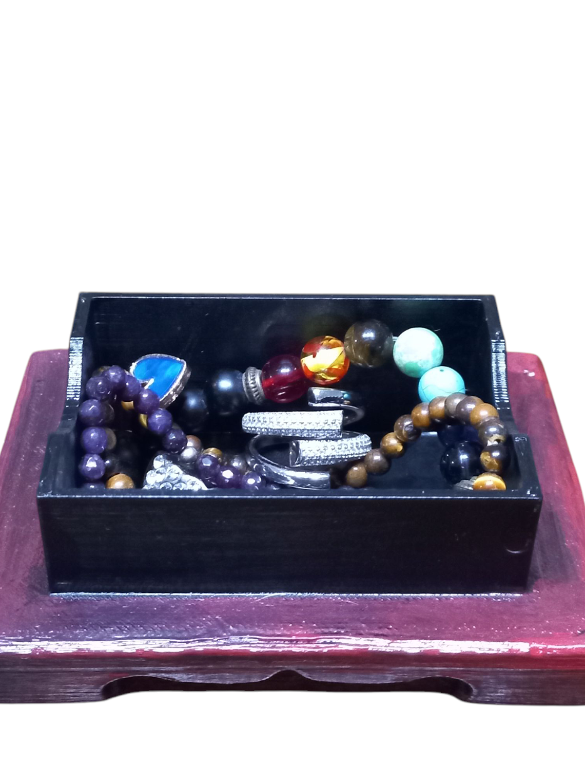 Figuras 2 Perros Fu o Leones De Buda Con Joyero 7