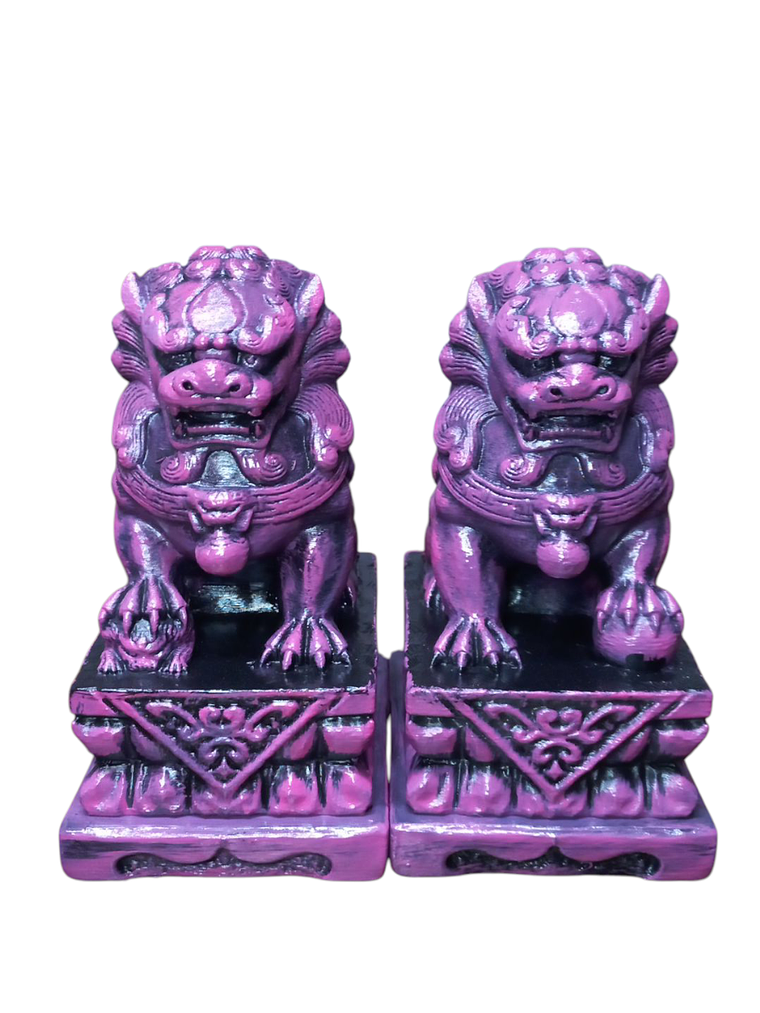 Figuras 2 Perros Fu o Leones De Buda Con Joyero 16
