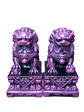 Figuras 2 Perros Fu o Leones De Buda Con Joyero - Miniatura 16