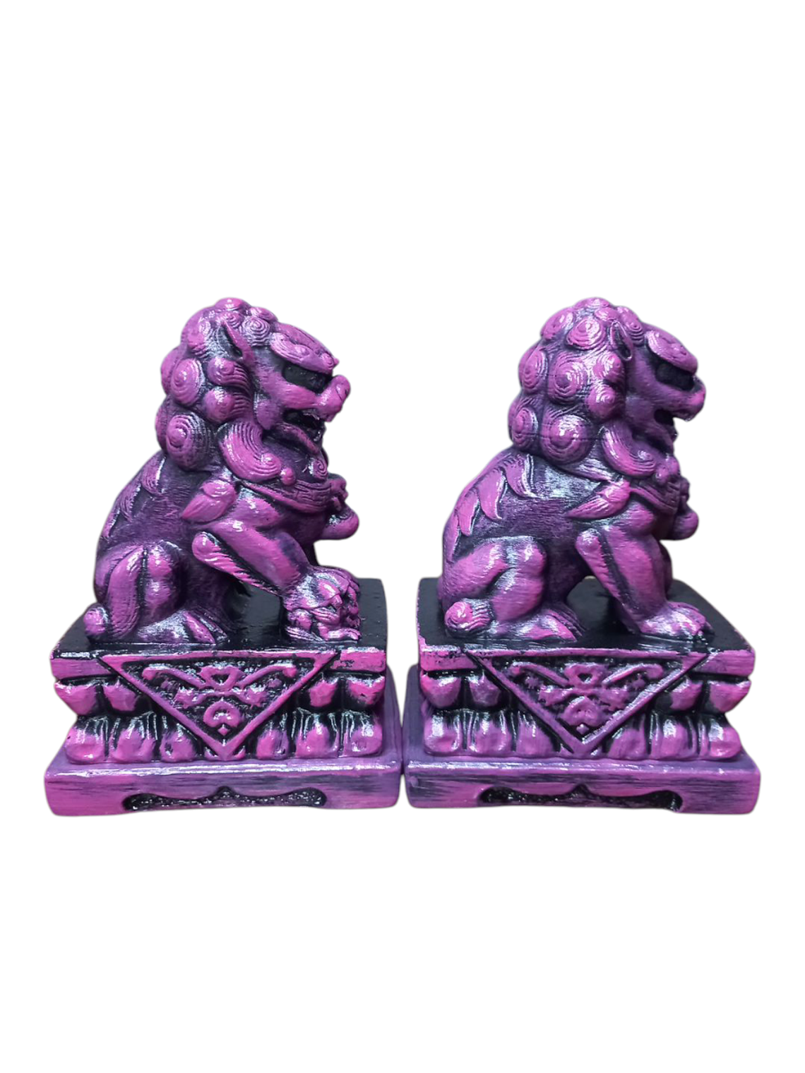 Figuras 2 Perros Fu o Leones De Buda Con Joyero 18