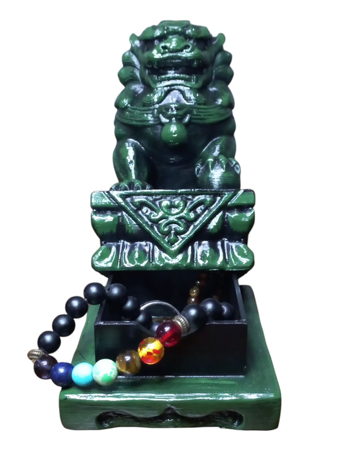 Figuras 2 Perros Fu o Leones De Buda Con Joyero 20