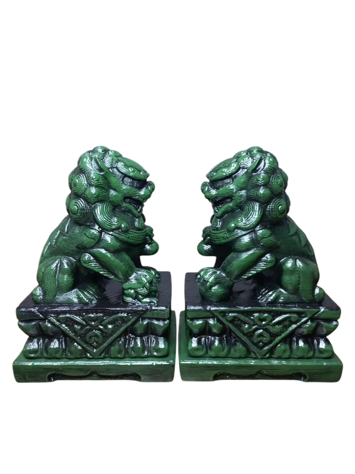 Figuras 2 Perros Fu o Leones De Buda Con Joyero 21