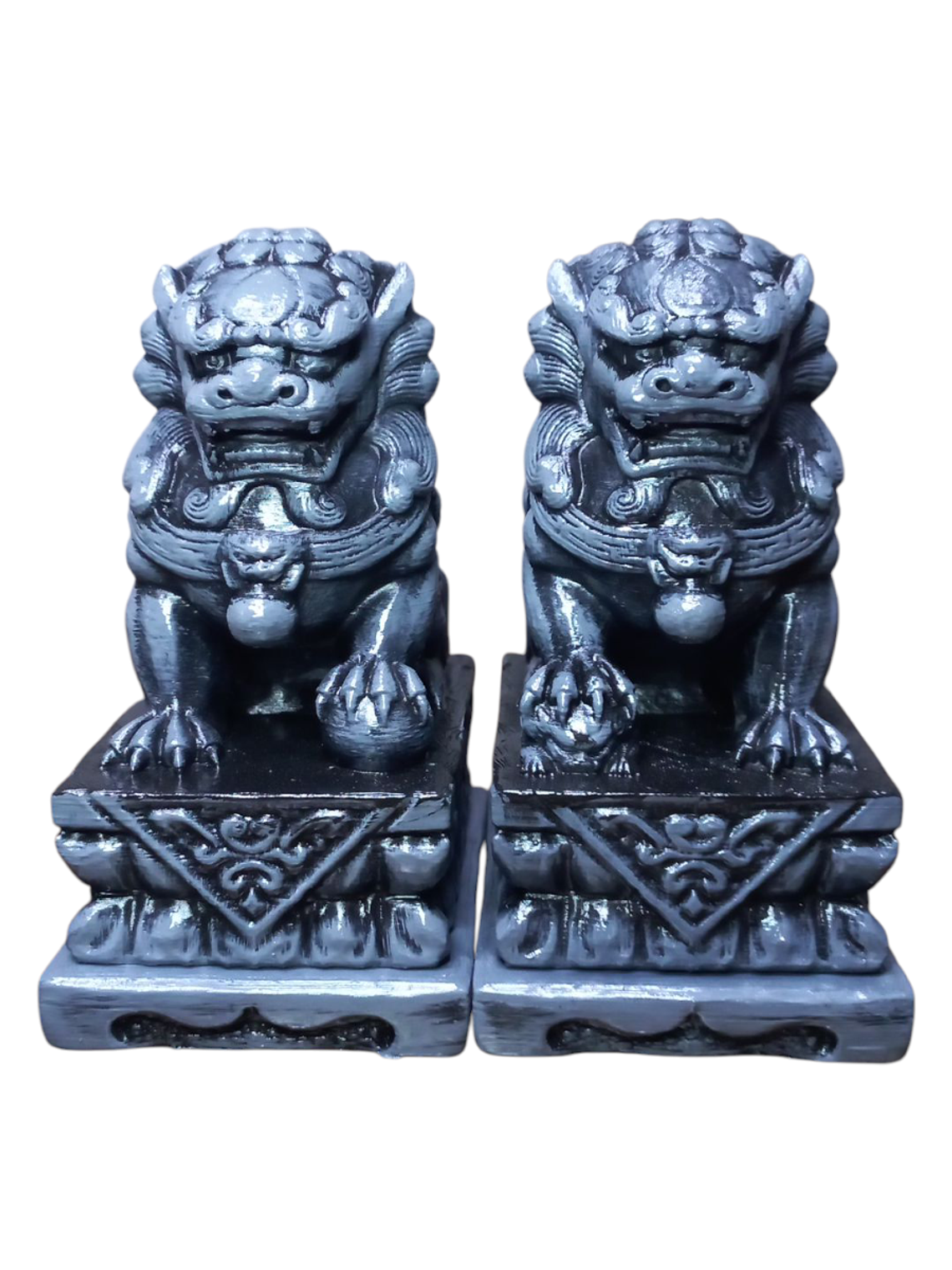 Figuras 2 Perros Fu o Leones De Buda Con Joyero 28