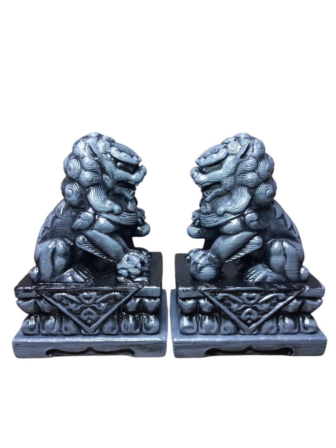 Figuras 2 Perros Fu o Leones De Buda Con Joyero 29