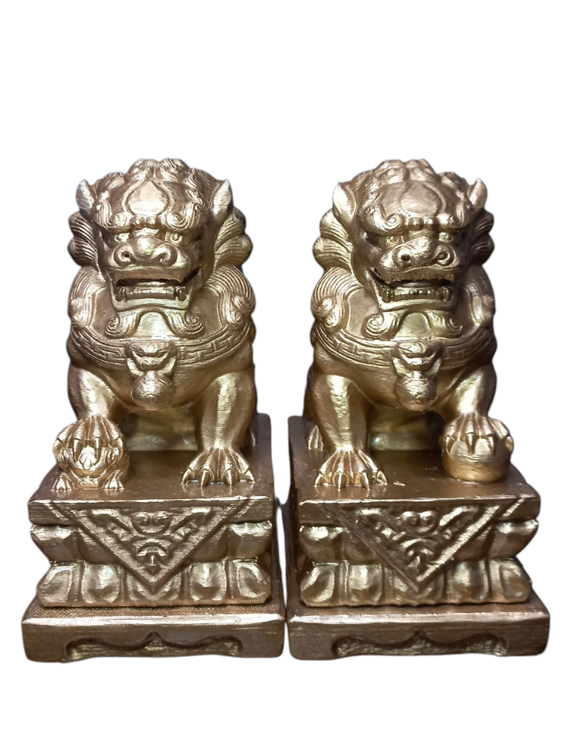 Figuras 2 Perros Fu o Leones De Buda Con Joyero 31