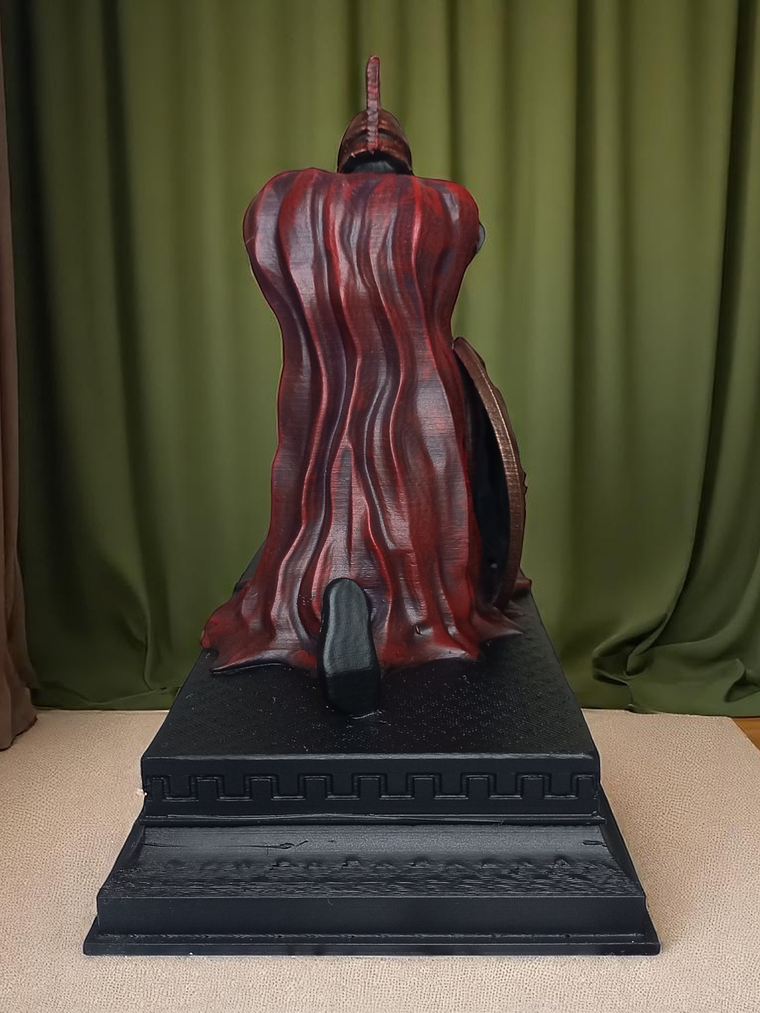 Figura decorativa Soldado Espartano sujeta lápiz 18cm 4