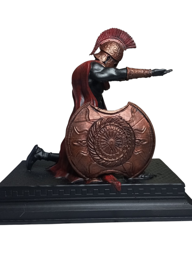 Figura decorativa Soldado Espartano sujeta lápiz 18cm 5