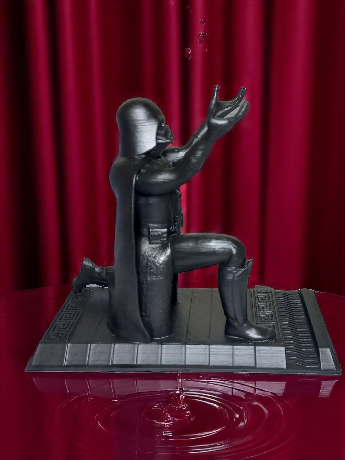 Figura Darth Vader sujeta Lápiz y soporte teléfono móvil 13cm 7