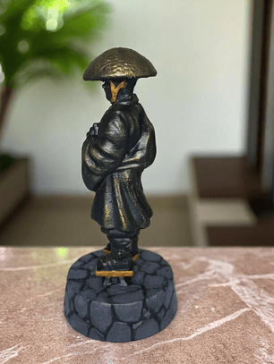 Figura decorativa monje errante japonés 15cm
