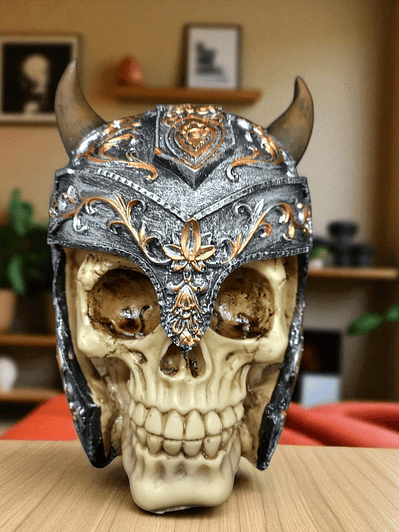 Figura calavera Vikinga 14cm