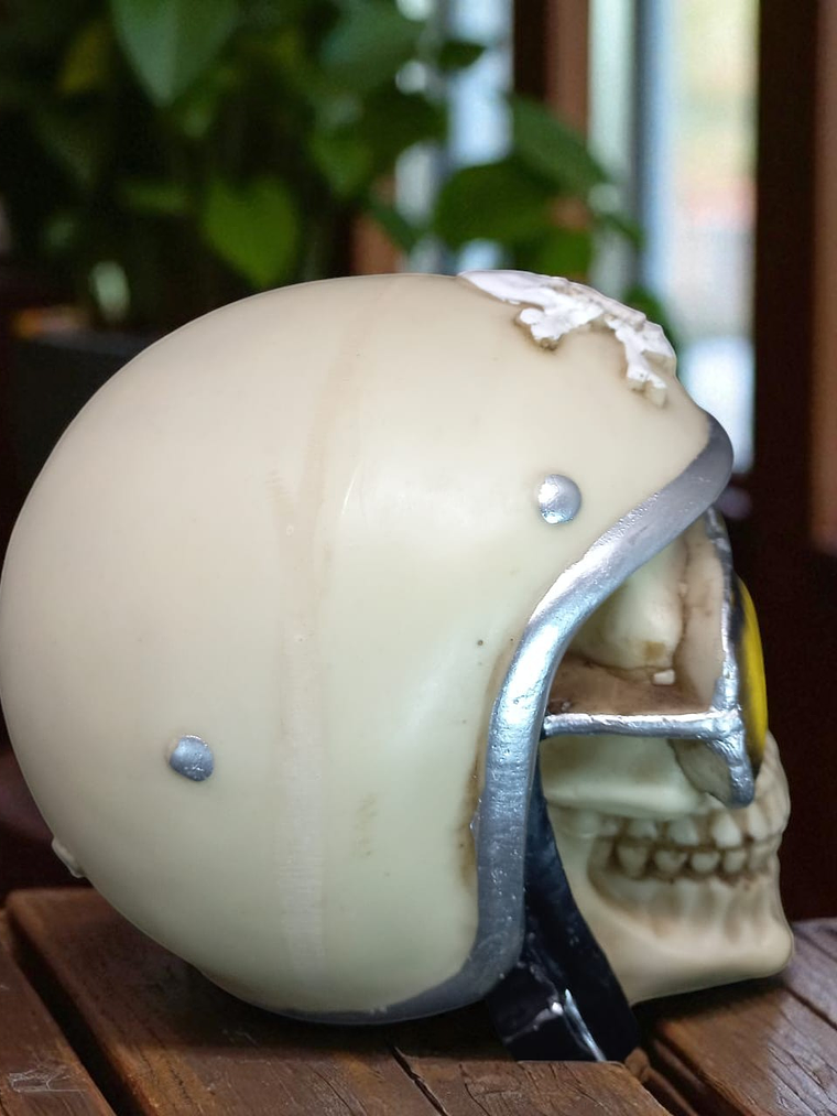 Figura Calavera Motoquera 14cm 2