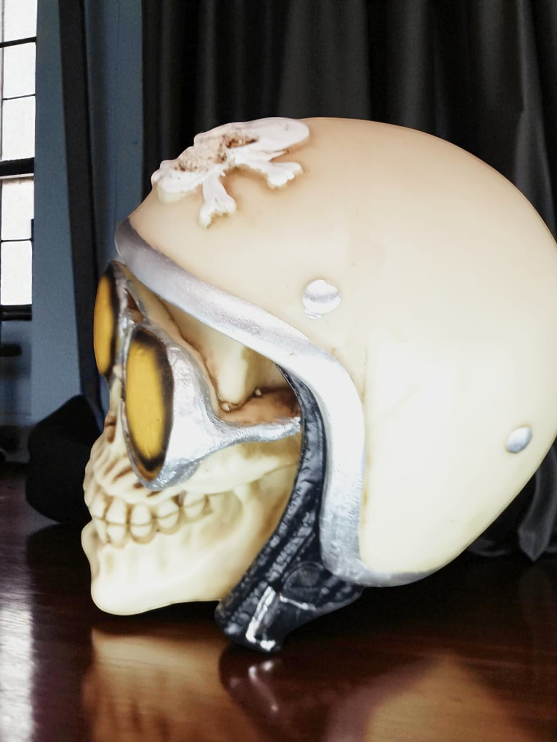 Figura Calavera Motoquera 14cm 3