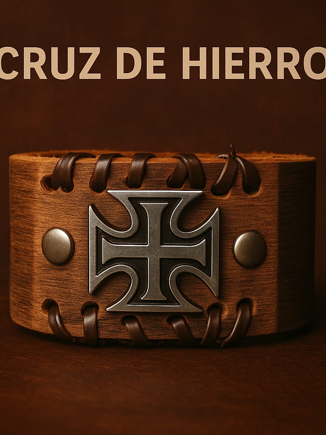 Brazalete de cuero Cruz de Hierro  1