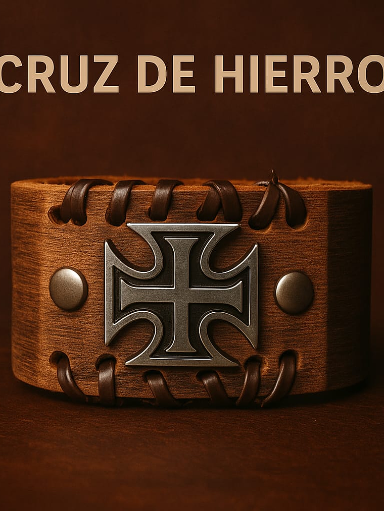 Brazalete de cuero Cruz de Hierro  1