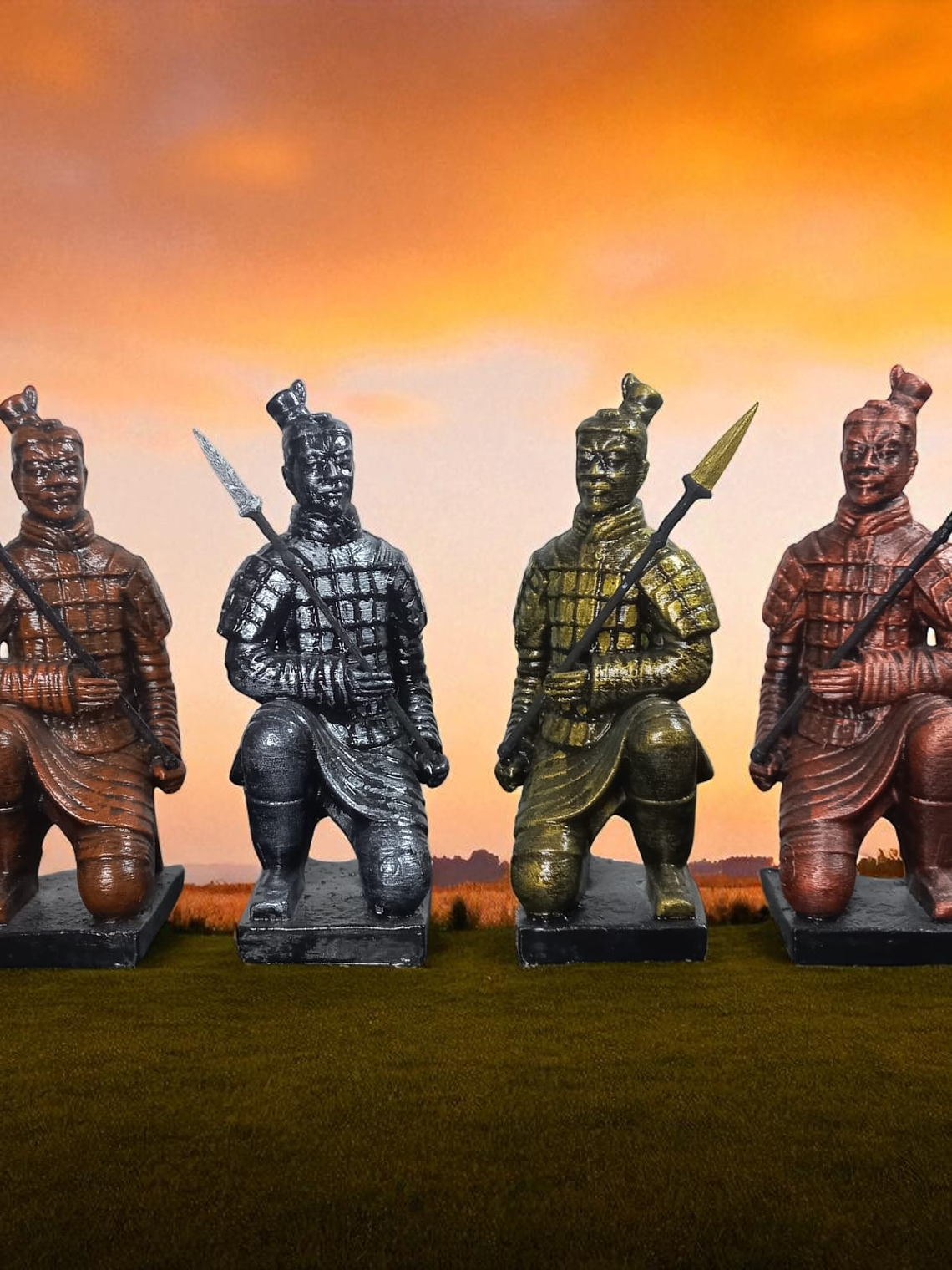 Figura Soldado de Terracota modelo 2 y 3 - varios colores- 15cm 1