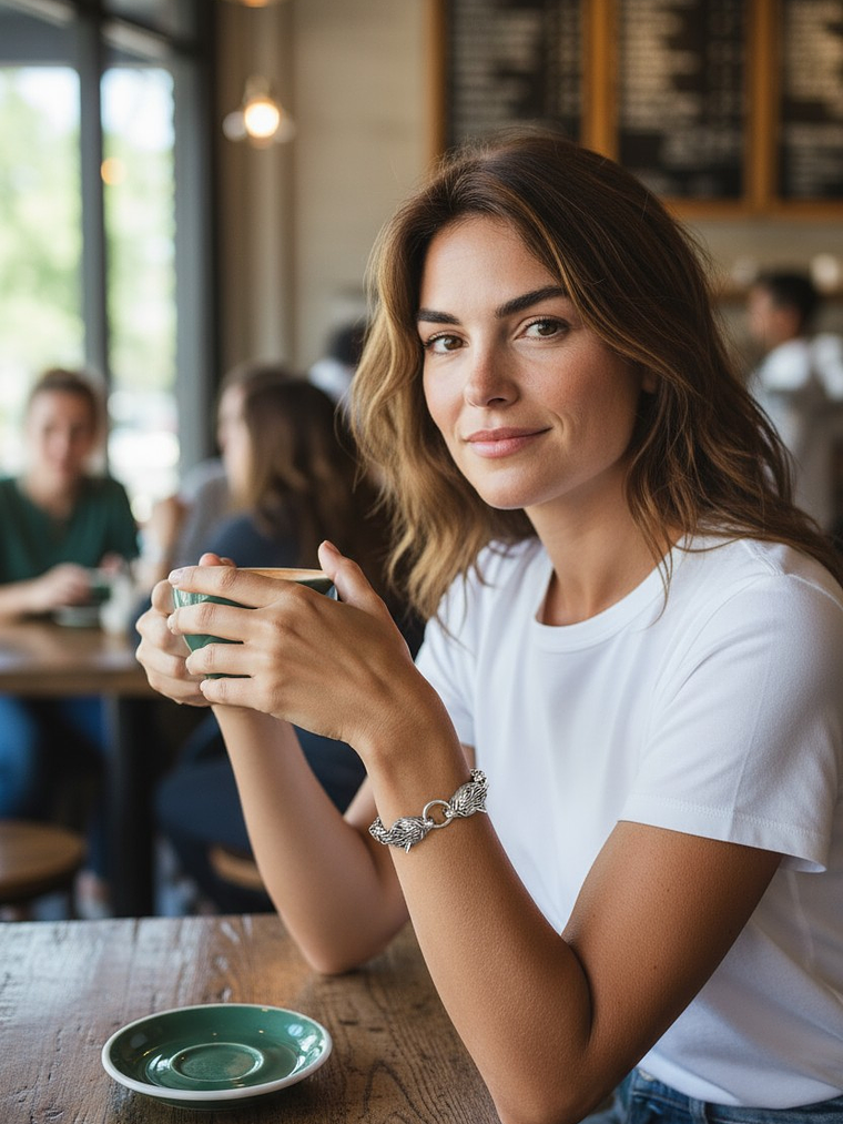 Pulsera de acero lobos vikingos 2