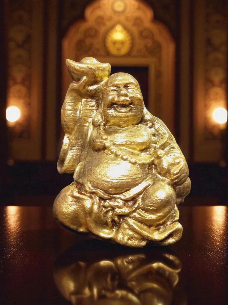 Set de 4 Mini budas de la suerte 6cm  6