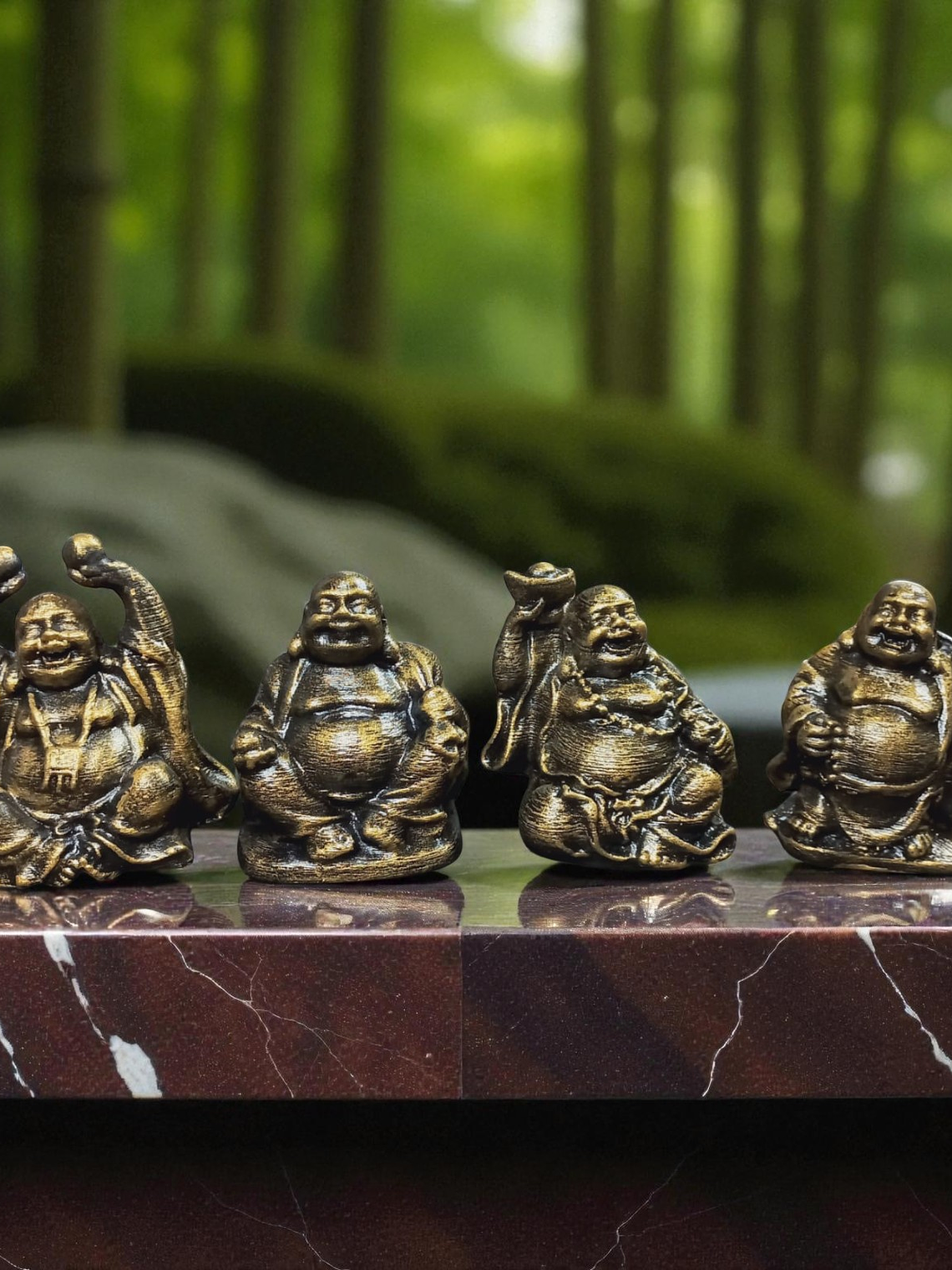 Set de 4 Mini budas de la suerte 6cm  11