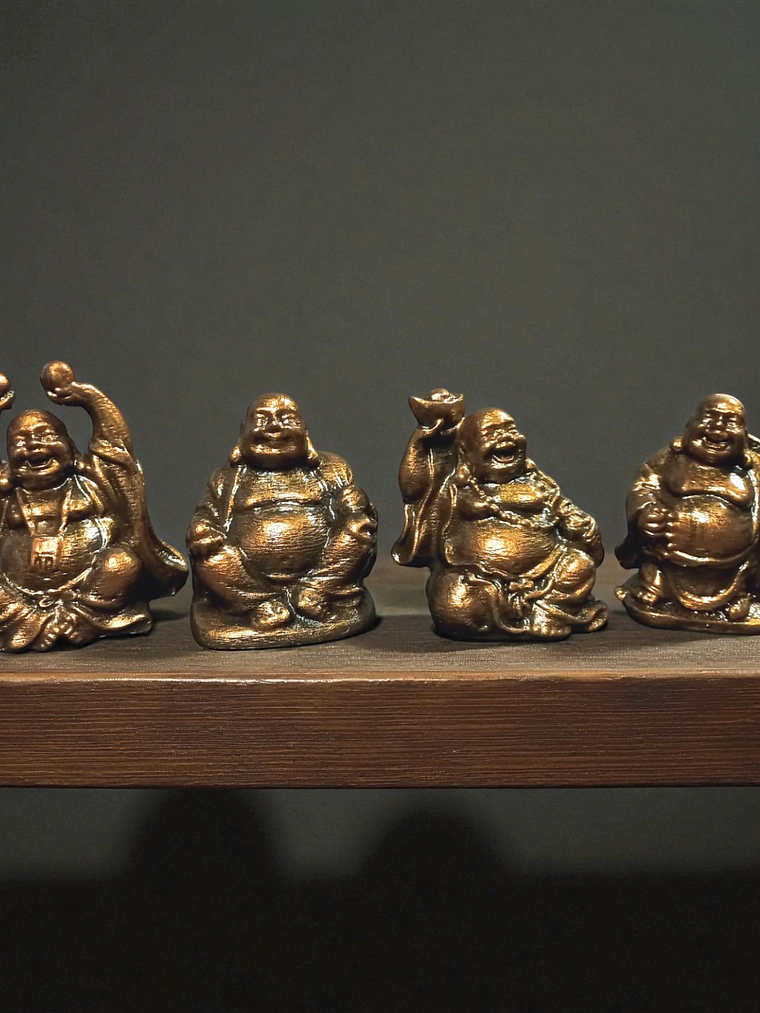 Set de 4 Mini budas de la suerte 6cm  16