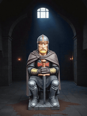 Figura Caballero Cruzado 15 cm