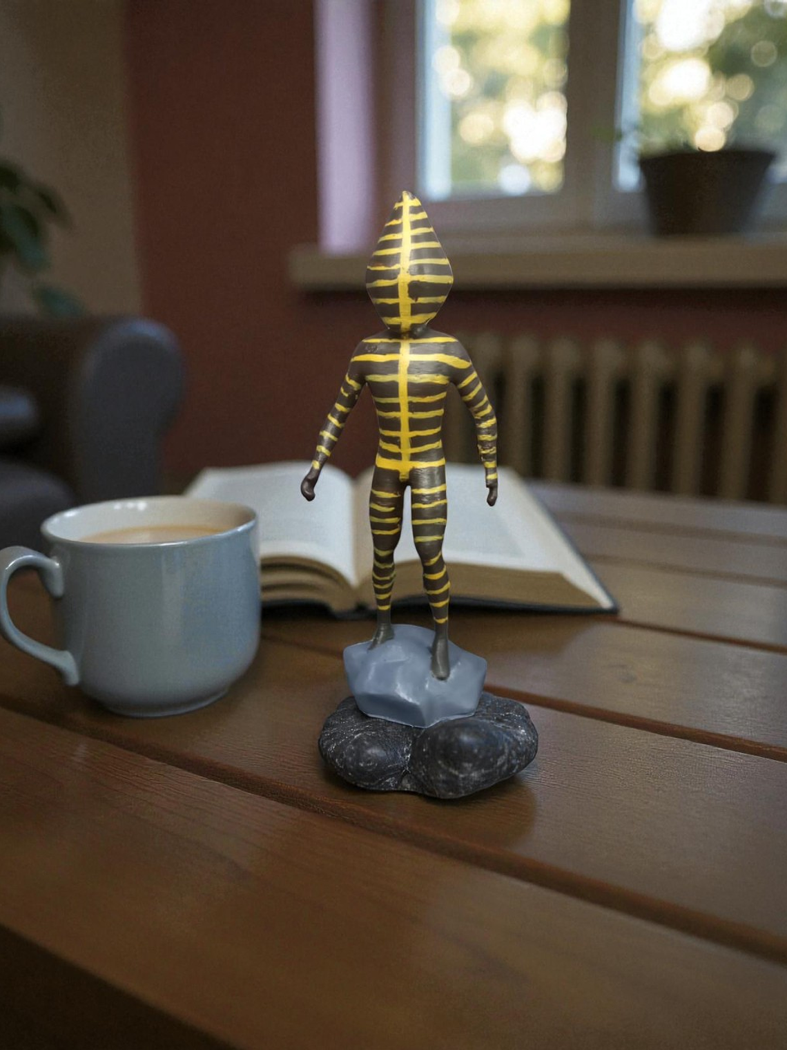 Set 3 figuras Selk´nam 15cm 2