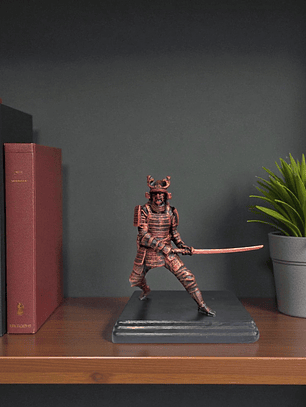 Figura Samurái Katana Larga color cobre 11.5cm