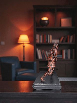 Figura Samurái Katana Larga color cobre 11.5cm