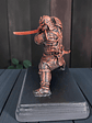 Samurái Arrodillado color cobre 17.5cm - Miniatura 5